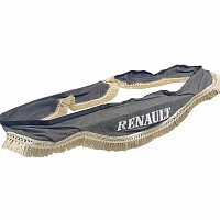 Ламбрекен лобового стекла угол Renault (польская ткань) Серый ДП | ТопДизель