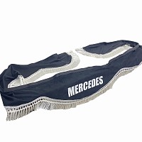 Ламбрекен лобового стекла угол Mercedes (польская ткань) Черный ДП | ТопДизель