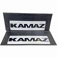 Брызговики задние резиновые черные со светоотражением комплект 2шт. 660х270 Kamaz ДП | ТопДизель