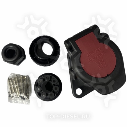 577082 Розетка пластиковая крепление с болтом 7-полюсная EBS 24V DT купить рис.2